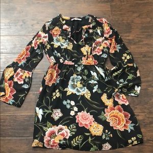 Loft Bell Sleeved Floral Dress